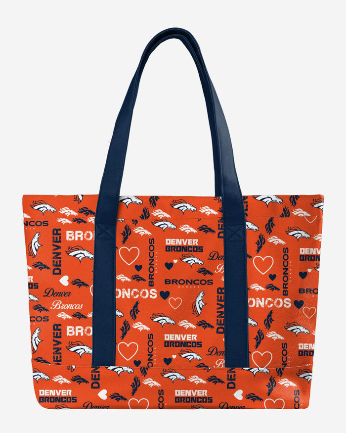 Denver Broncos Logo Love Tote Bag FOCO - FOCO.com