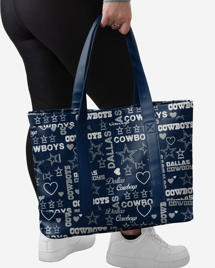 Dallas Cowboys Logo Love Tote Bag FOCO - FOCO.com