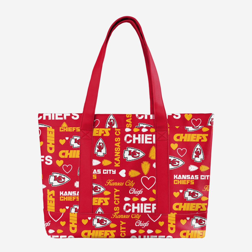Kansas City Chiefs Logo Love Tote Bag FOCO - FOCO.com