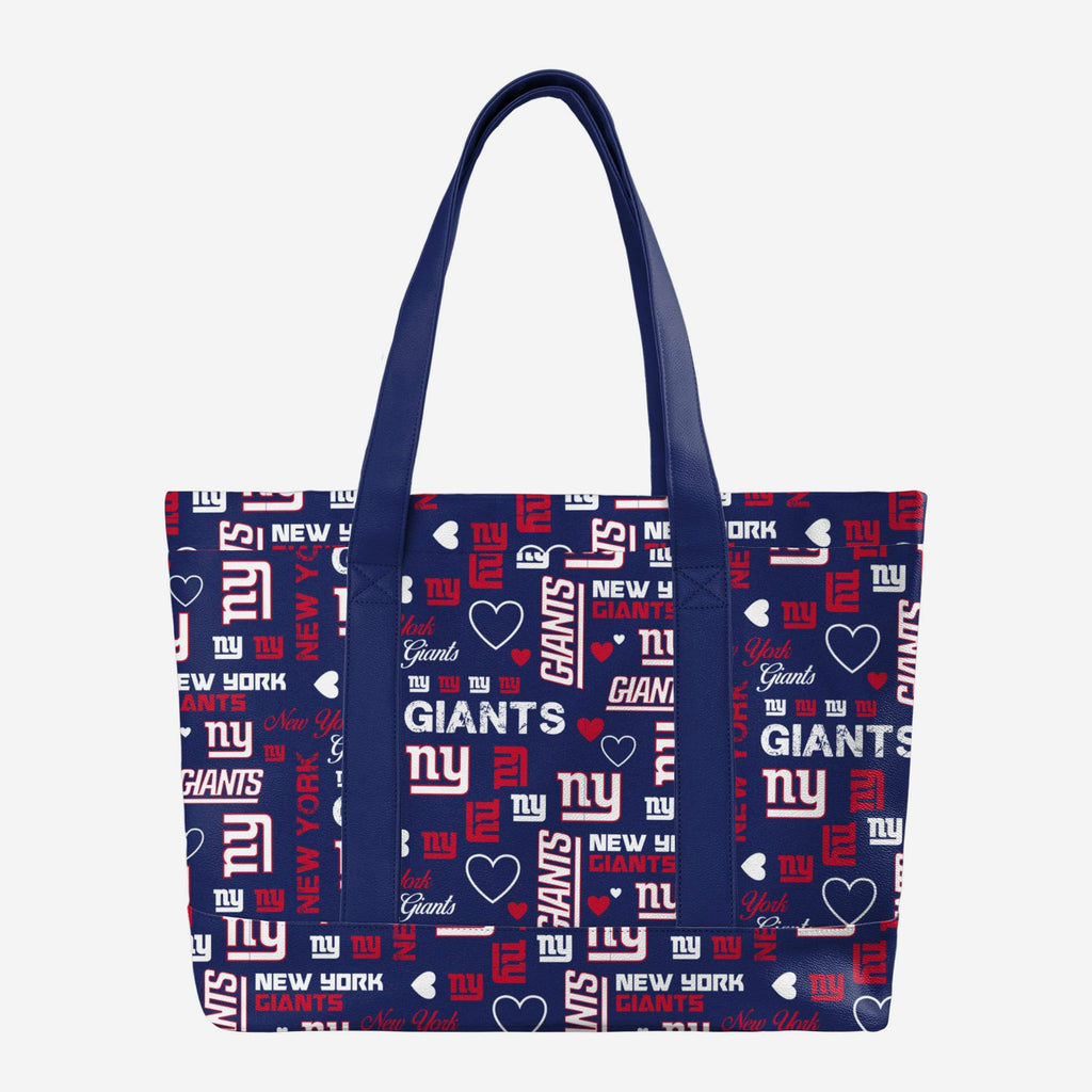 New York Giants Logo Love Tote Bag FOCO - FOCO.com