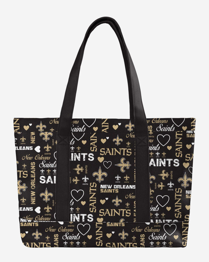 New Orleans Saints Logo Love Tote Bag FOCO - FOCO.com