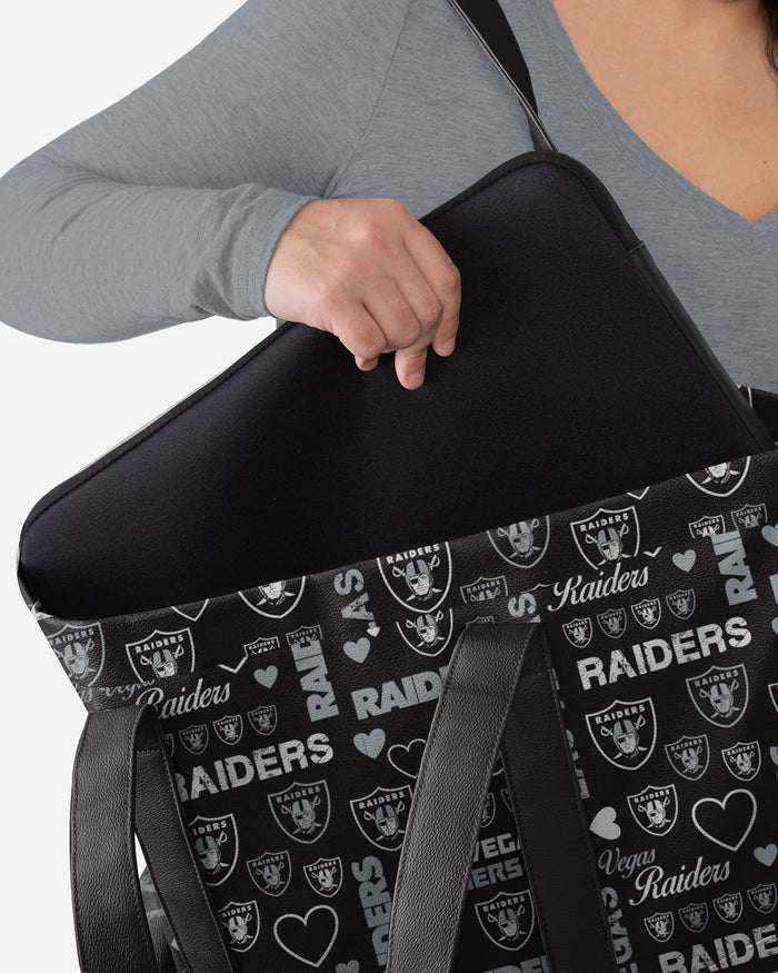 Las Vegas Raiders Logo Love Tote Bag FOCO - FOCO.com