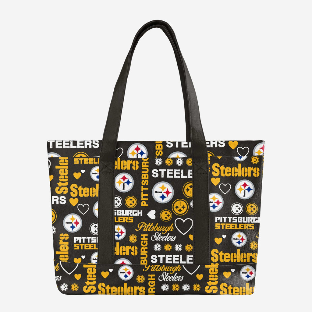 Pittsburgh Steelers Logo Love Tote Bag FOCO - FOCO.com