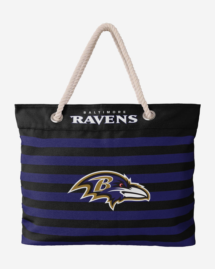Baltimore Ravens Nautical Stripe Tote Bag FOCO - FOCO.com