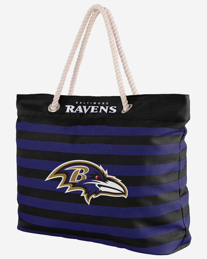 Baltimore Ravens Nautical Stripe Tote Bag FOCO - FOCO.com