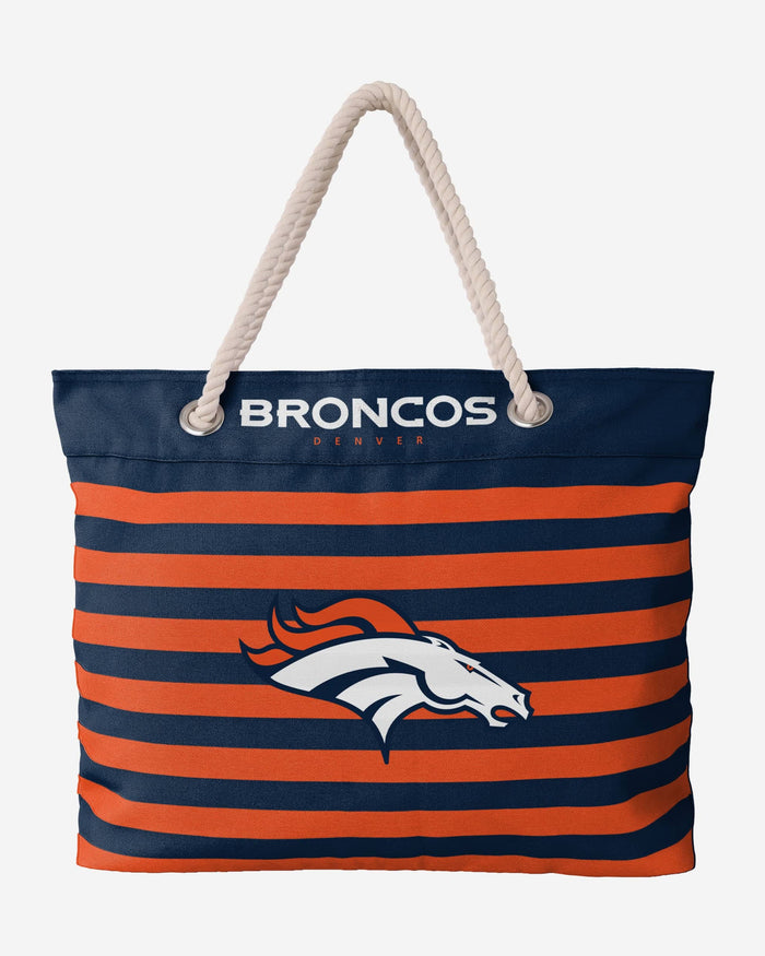 Denver Broncos Nautical Stripe Tote FOCO - FOCO.com