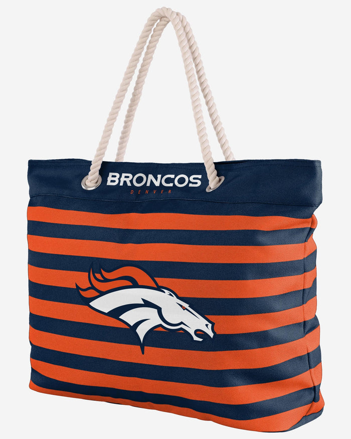 Denver Broncos Nautical Stripe Tote FOCO - FOCO.com