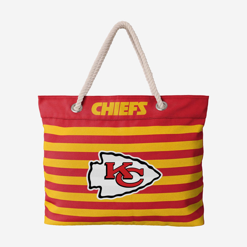 Kansas City Chiefs Nautical Stripe Tote FOCO - FOCO.com