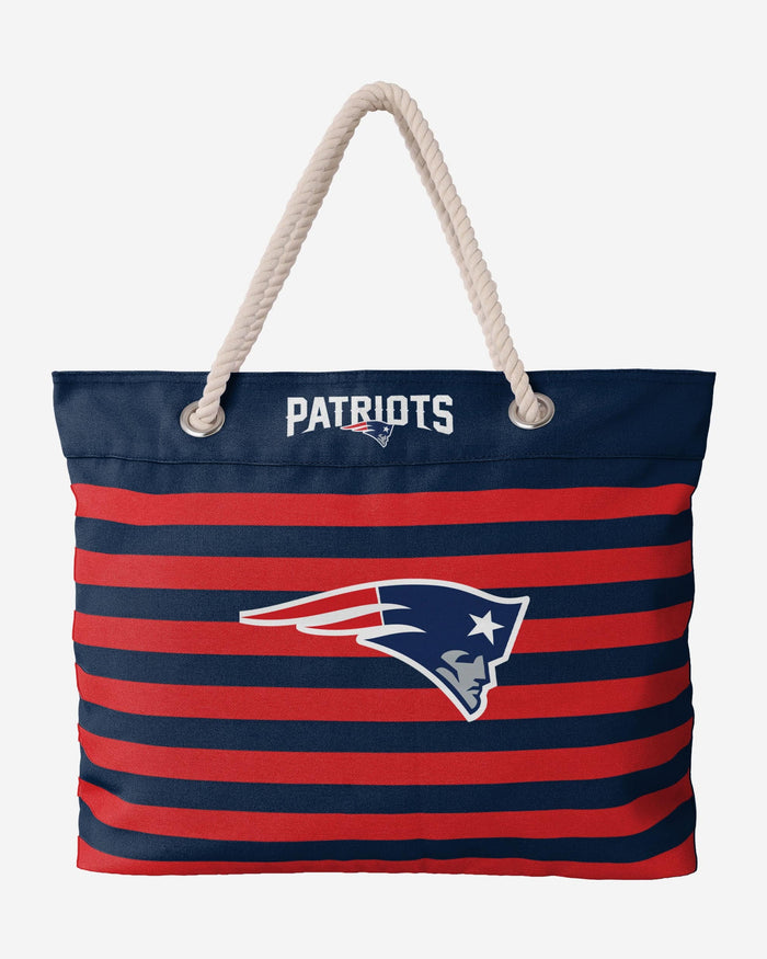 New England Patriots Nautical Stripe Tote Bag FOCO - FOCO.com