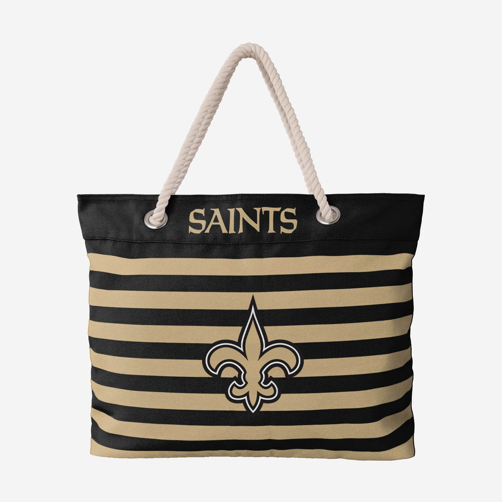 New Orleans Saints Nautical Stripe Tote Bag FOCO - FOCO.com