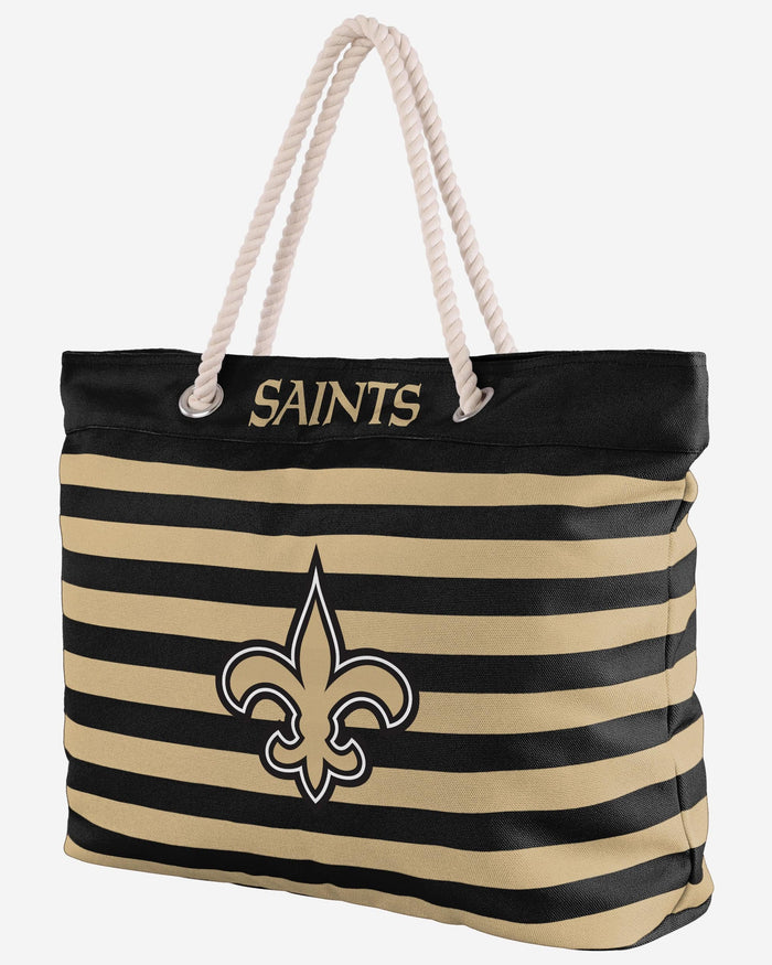 New Orleans Saints Nautical Stripe Tote Bag FOCO - FOCO.com