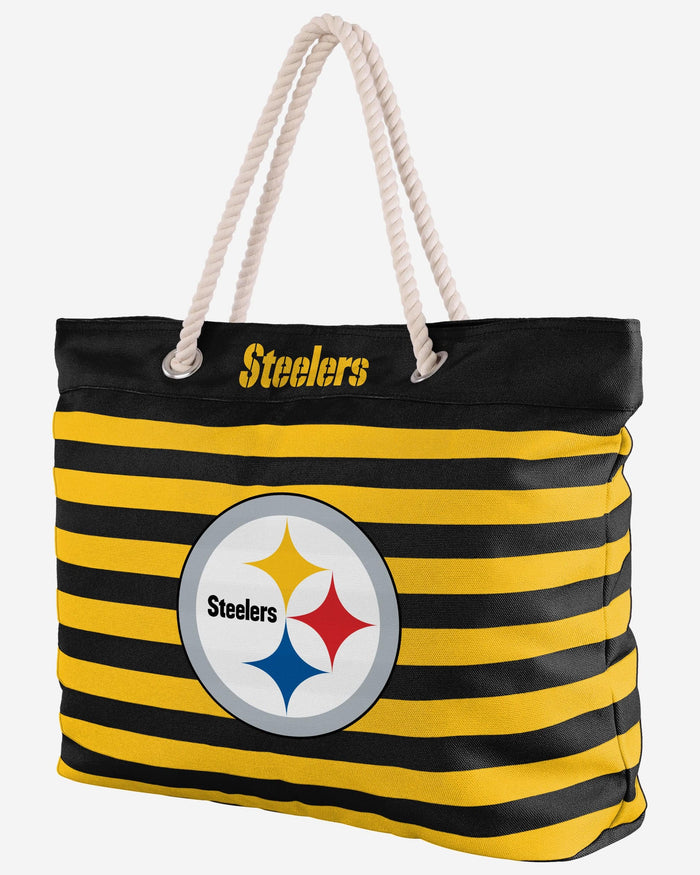 Pittsburgh Steelers Nautical Stripe Tote Bag FOCO - FOCO.com