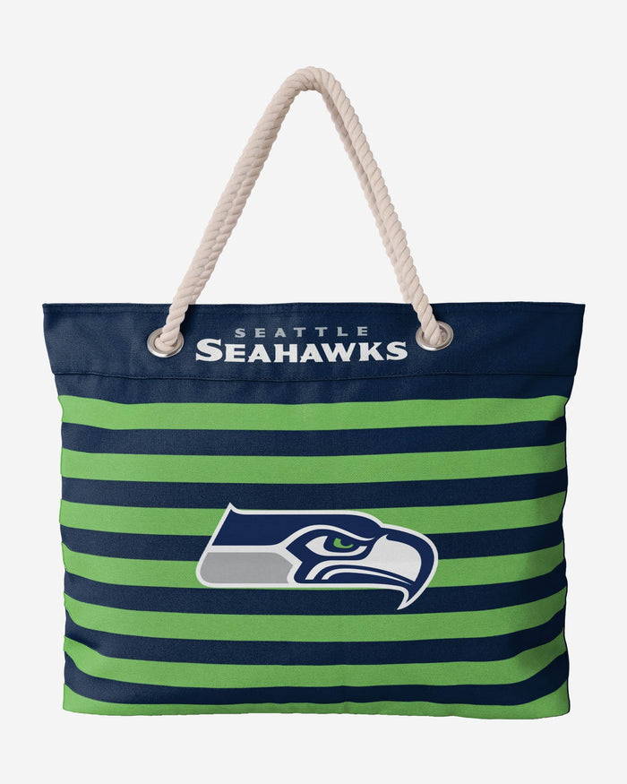 Seattle Seahawks Nautical Stripe Tote Bag FOCO - FOCO.com