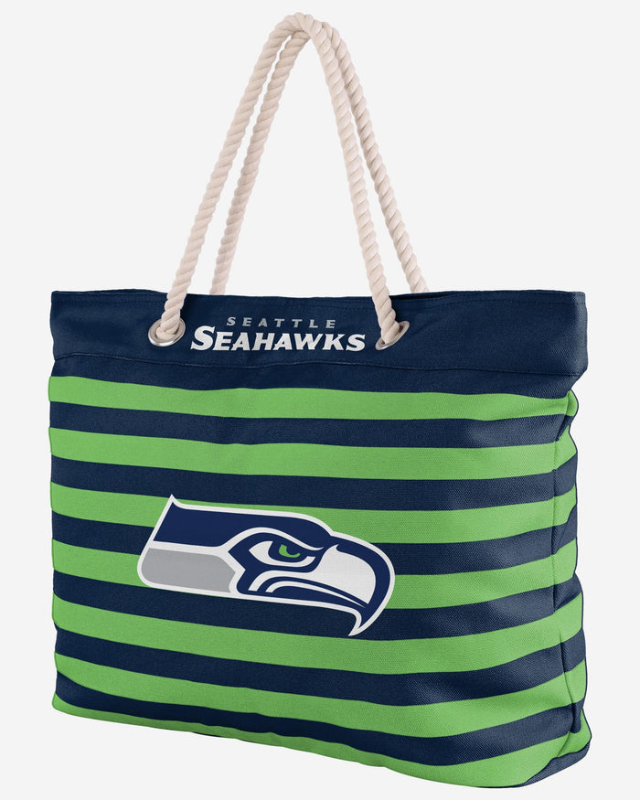 Seattle Seahawks Nautical Stripe Tote Bag FOCO - FOCO.com
