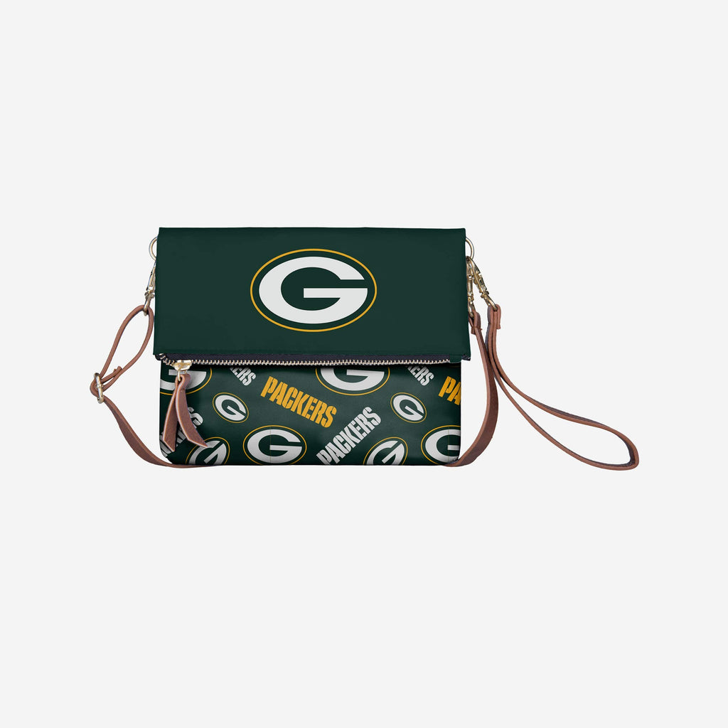 Green Bay Packers Printed Collection Foldover Tote Bag FOCO - FOCO.com