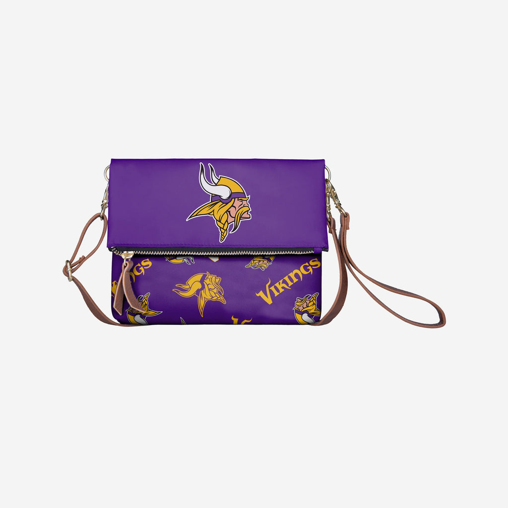 Minnesota Vikings Printed Collection Foldover Tote Bag FOCO - FOCO.com