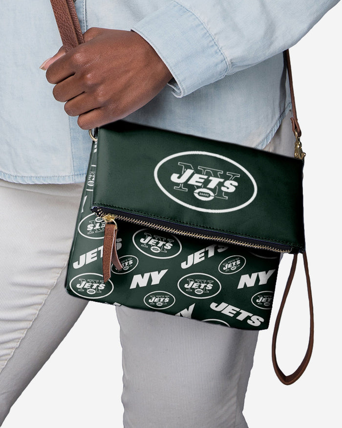 New York Jets Printed Collection Foldover Tote Bag FOCO - FOCO.com