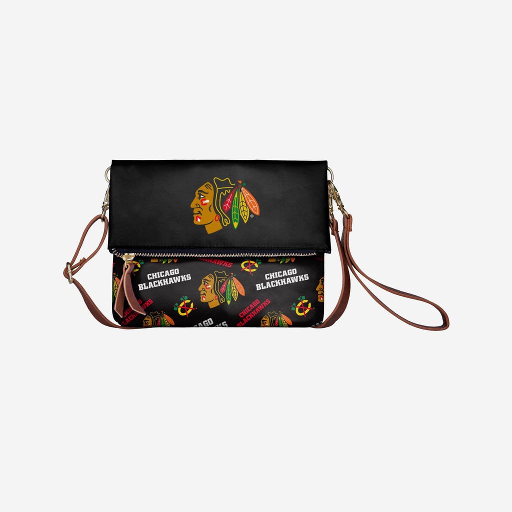 Chicago Blackhawks Printed Collection Foldover Tote Bag FOCO - FOCO.com