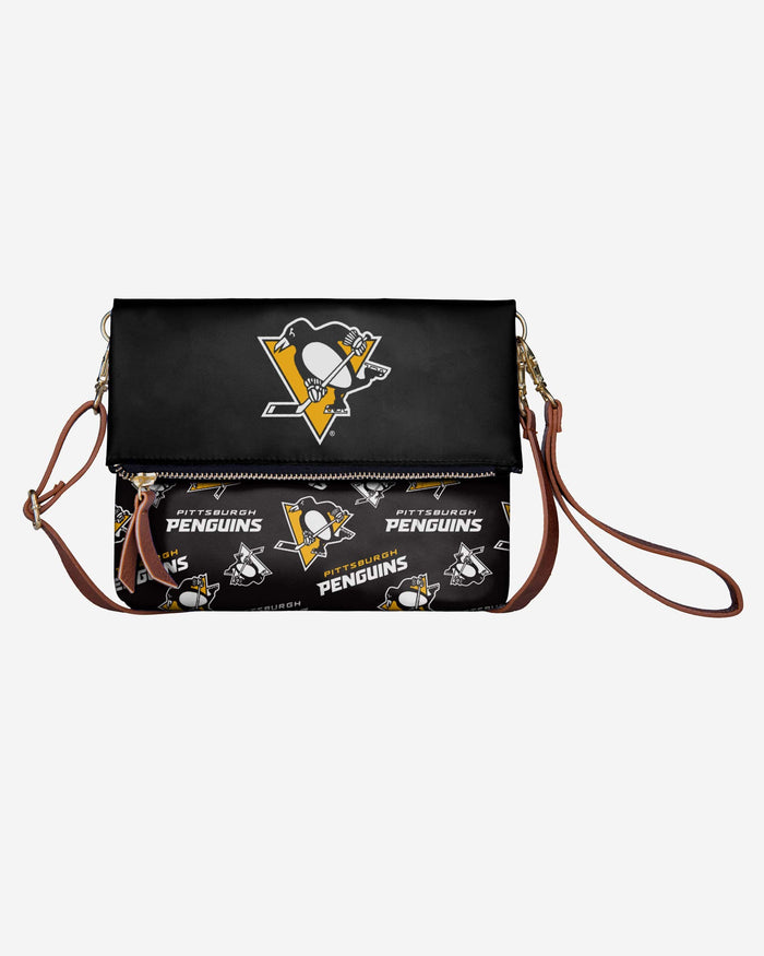 Pittsburgh Penguins Printed Collection Foldover Tote Bag FOCO - FOCO.com
