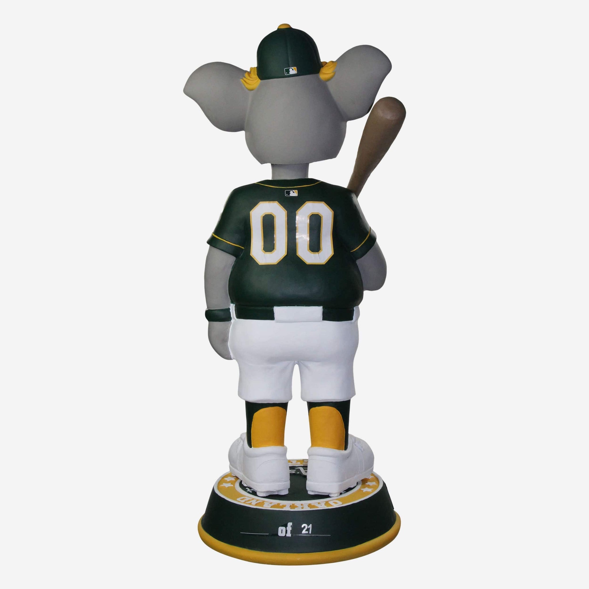 Stomper Oakland Athletics Mascot 3 ft Bobblehead Officially Licensed by MLB