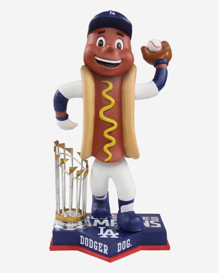 Dodger Dog Los Angeles Dodgers 2020 World Series Champions 3 Ft Bobblehead FOCO - FOCO.com