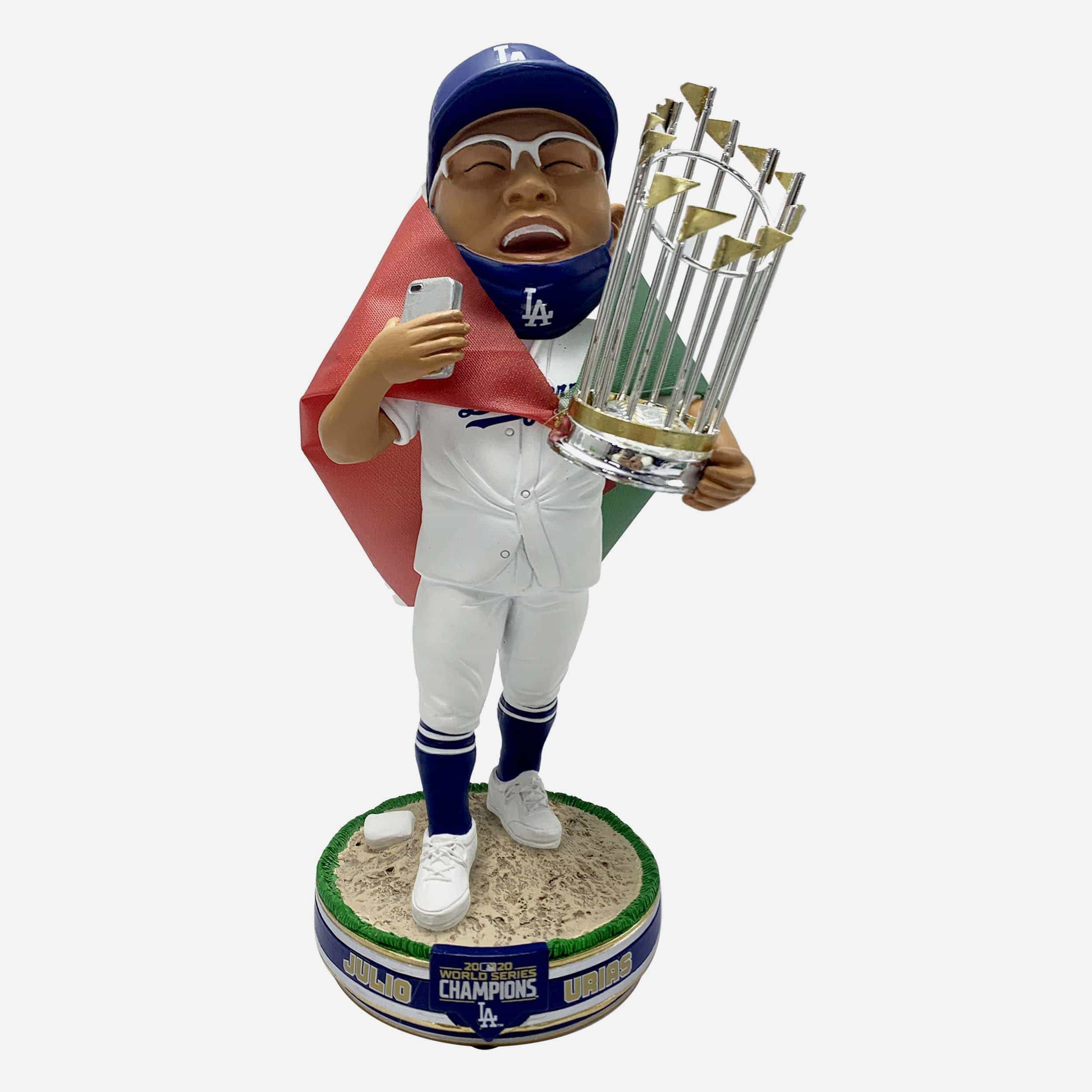 Julio Urias Autographed Signed 2020 Ws 2021 Sga Bobblehead Dodgers Mexican  Flag Beckett