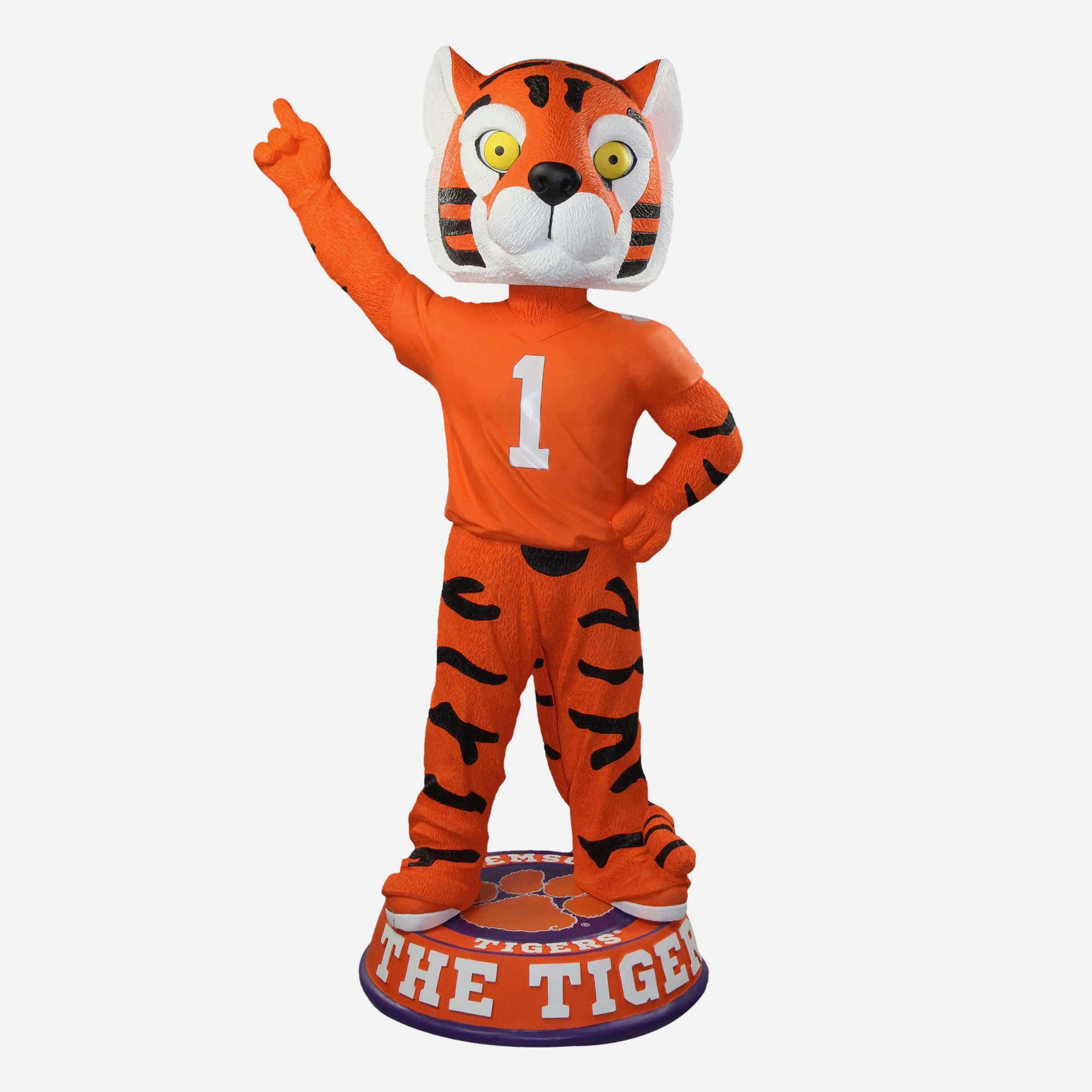 Tiger Clemson Tigers Orange Jersey 3 Ft Mascot Bobblehead FOCO