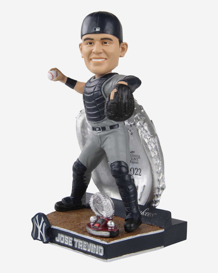 Jose Trevino New York Yankees 2022 Platinum Glove Bobblehead FOCO - FOCO.com