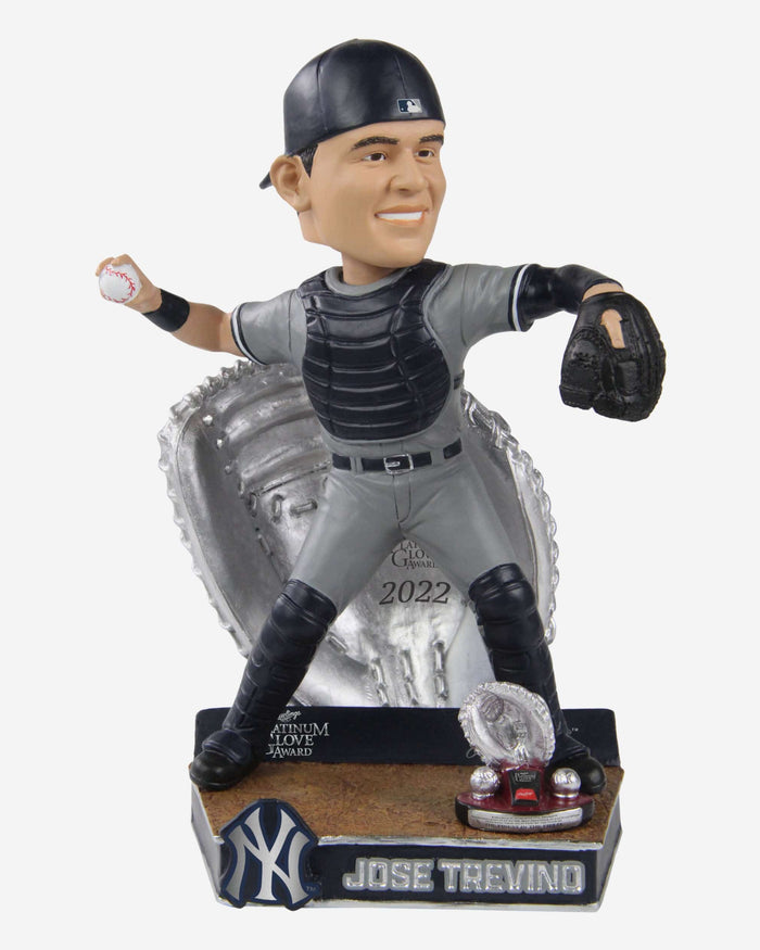 Jose Trevino New York Yankees 2022 Platinum Glove Bobblehead FOCO - FOCO.com