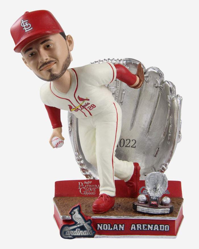 Nolan Arenado St Louis Cardinals 2022 Platinum Glove Award Bobblehead FOCO - FOCO.com
