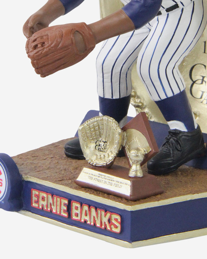 Ernie Banks Chicago Cubs 1960 Gold Glove Bobblehead FOCO - FOCO.com