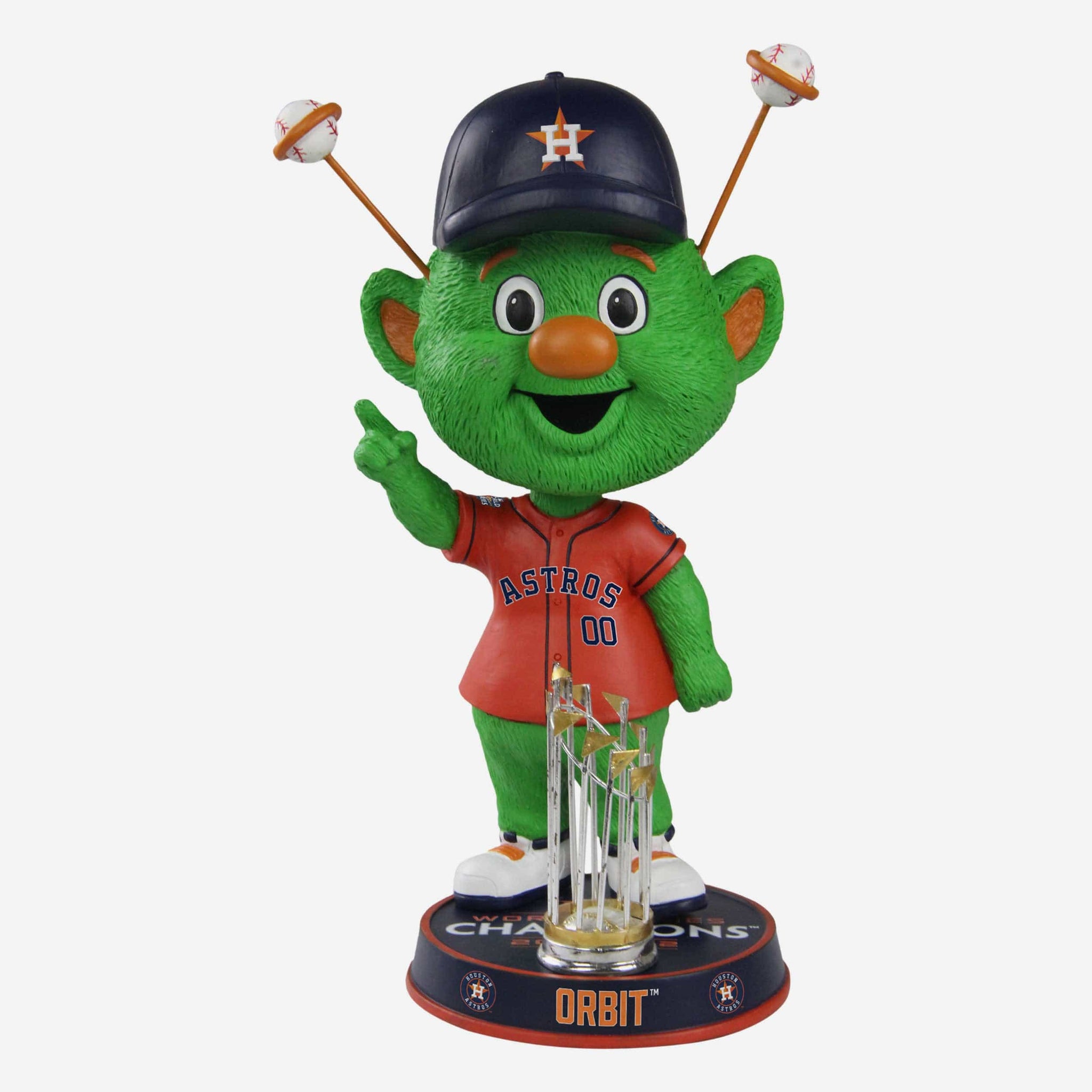 Orbit (Houston Astros) (Orange Jersey 3 Ft Mascot) - Baseball - Player  Bobbles - Foco Action Figure