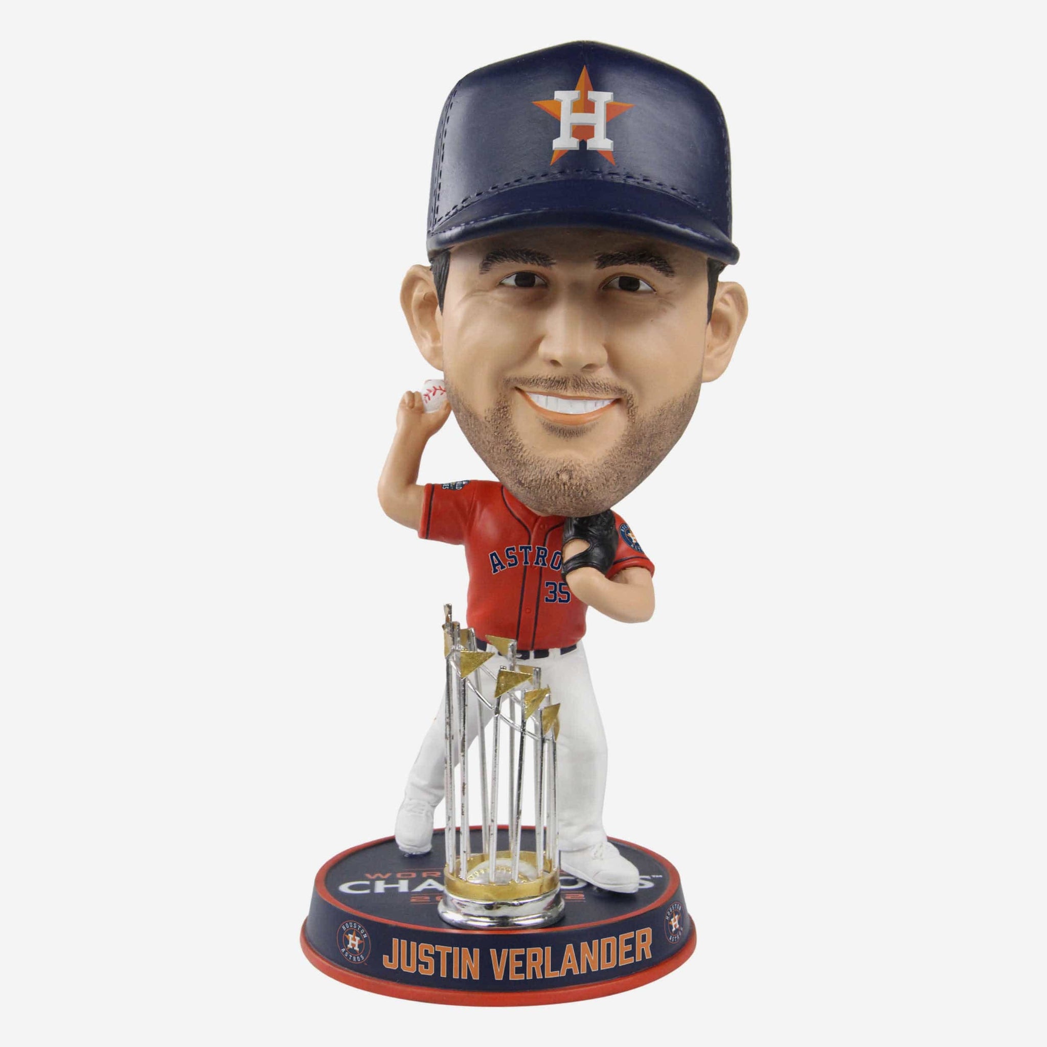 Justin Verlander Houston Astros 2022 World Series Champions Orange Jer FOCO
