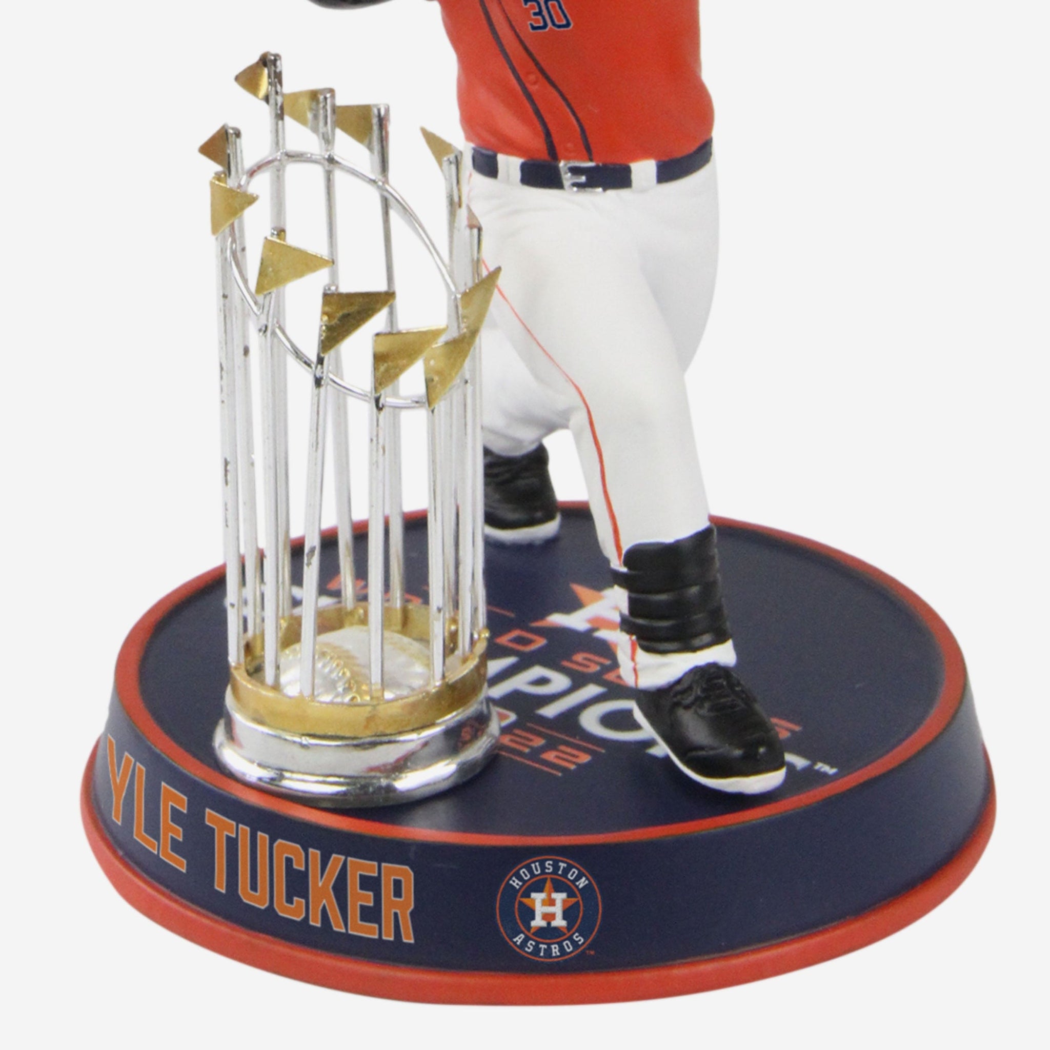 Kyle Tucker Houston Astros 2022 World Series Champions Orange Jersey Bighead Bobblehead Officially Licensed by MLB