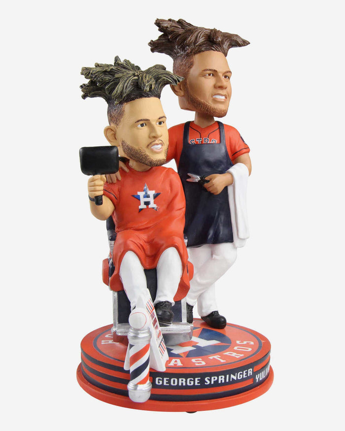 George Springer & Yuli Gurriel Houston Astros Yuli's Barber Shop Bobblehead FOCO - FOCO.com