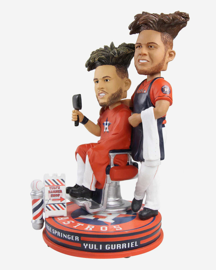 George Springer & Yuli Gurriel Houston Astros Yuli's Barber Shop Bobblehead FOCO - FOCO.com