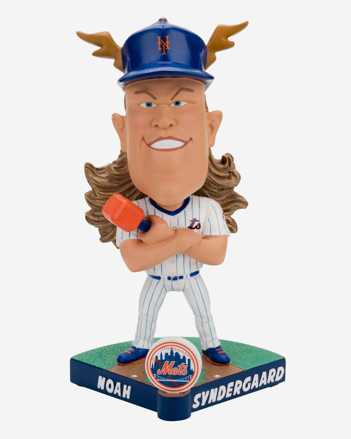 Noah Syndergaard New York Mets Caricature Bobblehead FOCO - FOCO.com