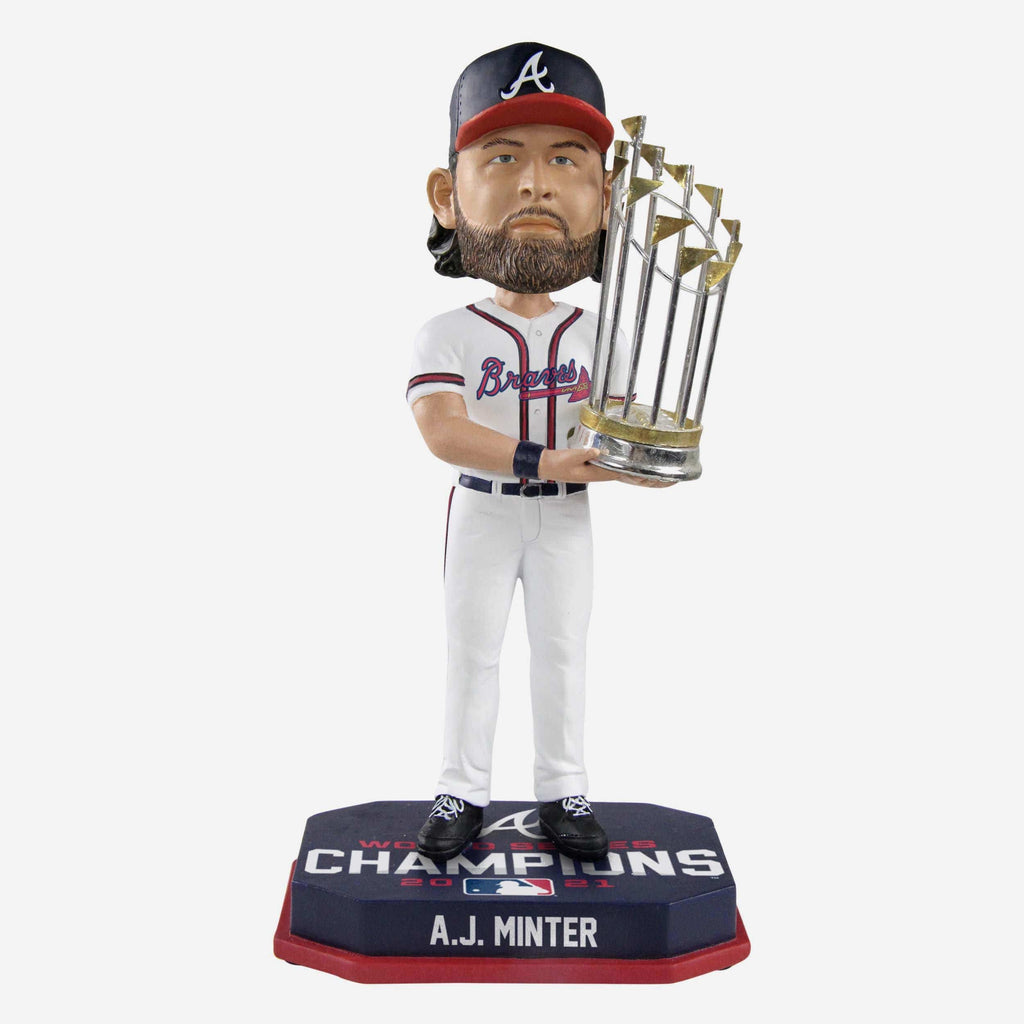 AJ Minter Atlanta Braves 2021 World Series Champions Bobblehead FOCO - FOCO.com