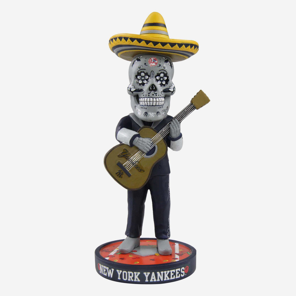 New York Yankees Day Of The Dead Guitar Bobblehead FOCO - FOCO.com