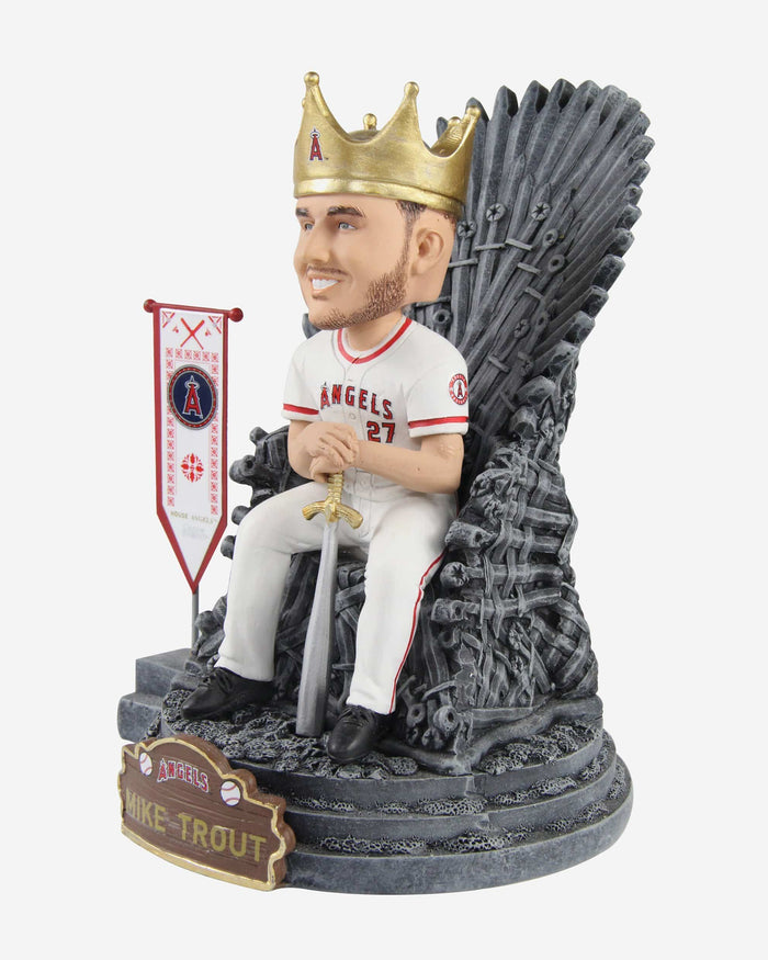 Game of Thrones™ Los Angeles Angels Mike Trout Iron Throne Bobblehead FOCO - FOCO.com