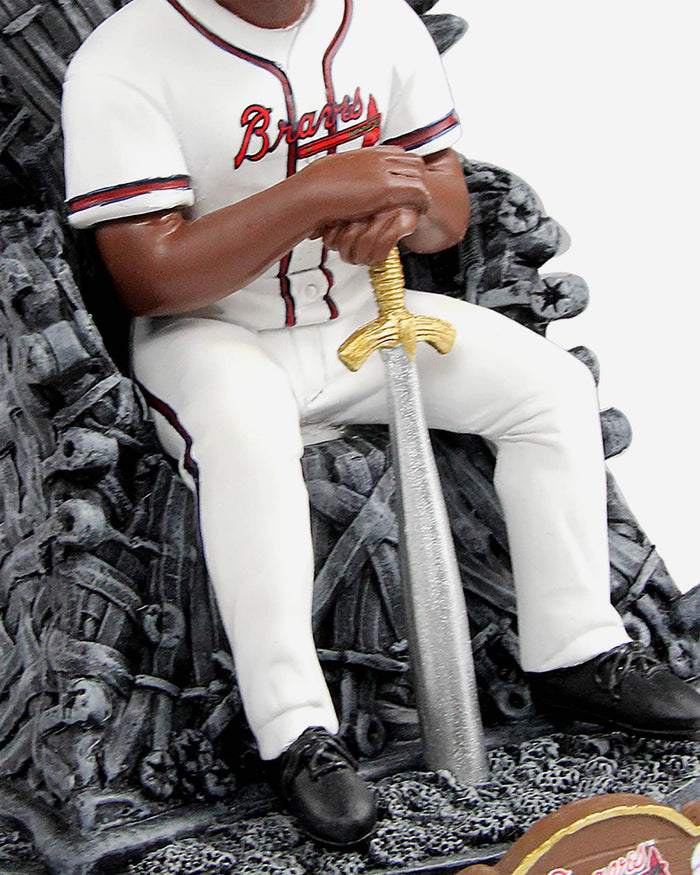 Game of Thrones™ Atlanta Braves Ronald Acuna Jr Iron Throne Bobblehead FOCO - FOCO.com