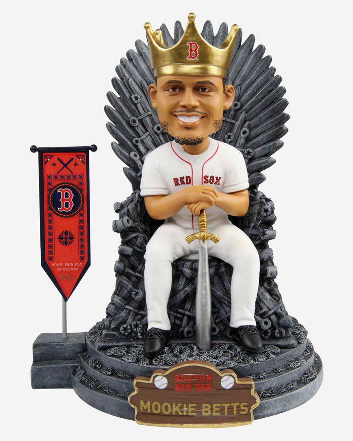 Game of Thrones™ Boston Red Sox Mookie Betts Iron Throne Bobblehead FOCO - FOCO.com