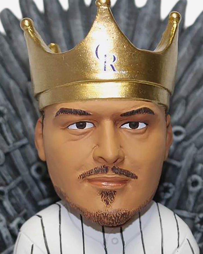 Game of Thrones™ Colorado Rockies Nolan Arenado Iron Throne Bobblehead FOCO - FOCO.com
