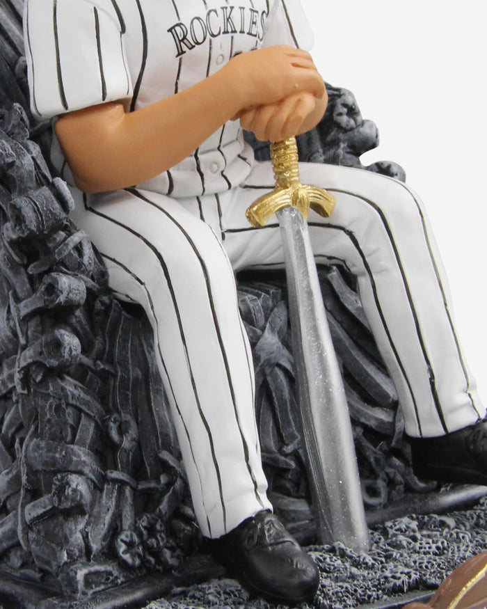 Game of Thrones™ Colorado Rockies Nolan Arenado Iron Throne Bobblehead FOCO - FOCO.com
