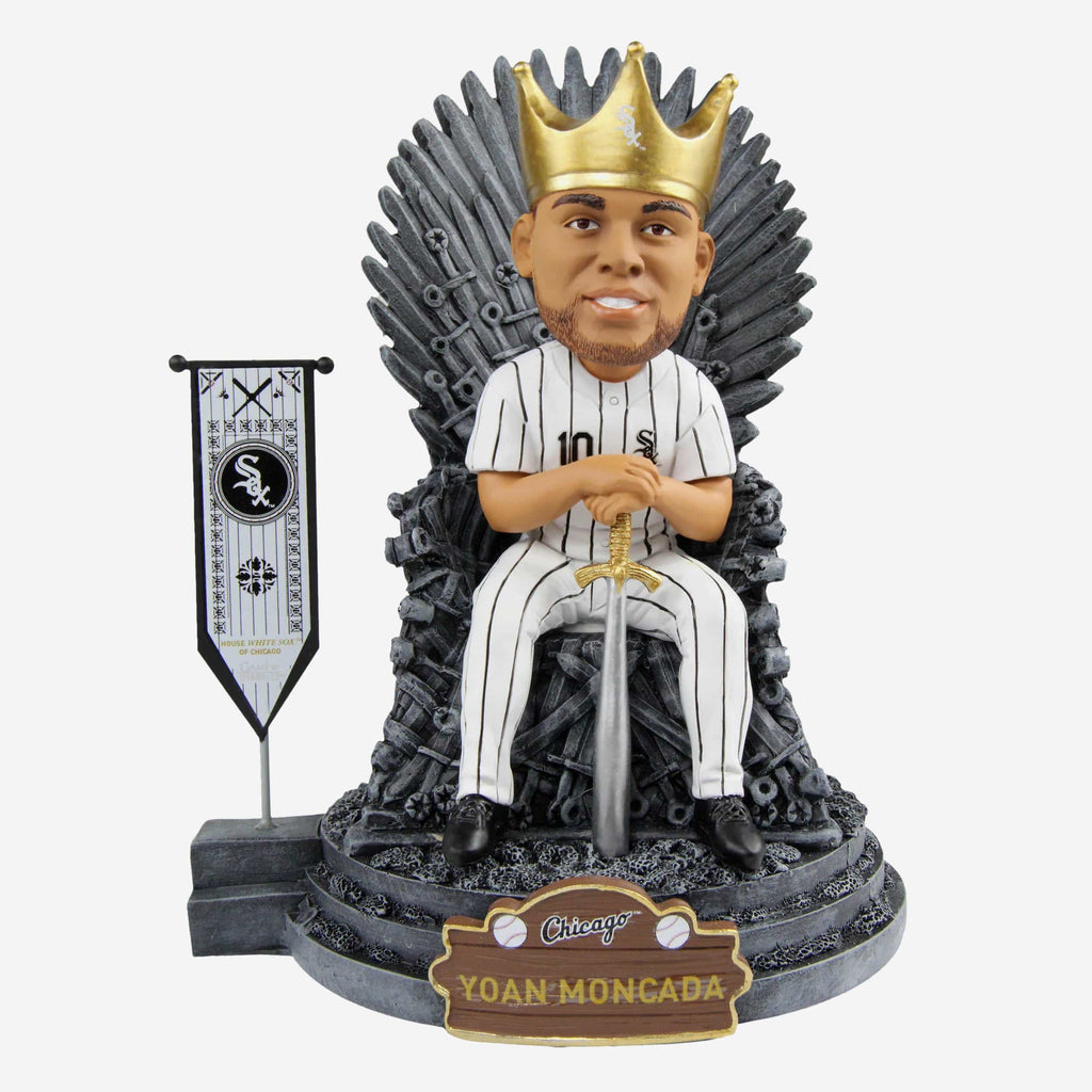 Game of Thrones™ Chicago White Sox Yoan Moncada Iron Throne Bobblehead FOCO - FOCO.com