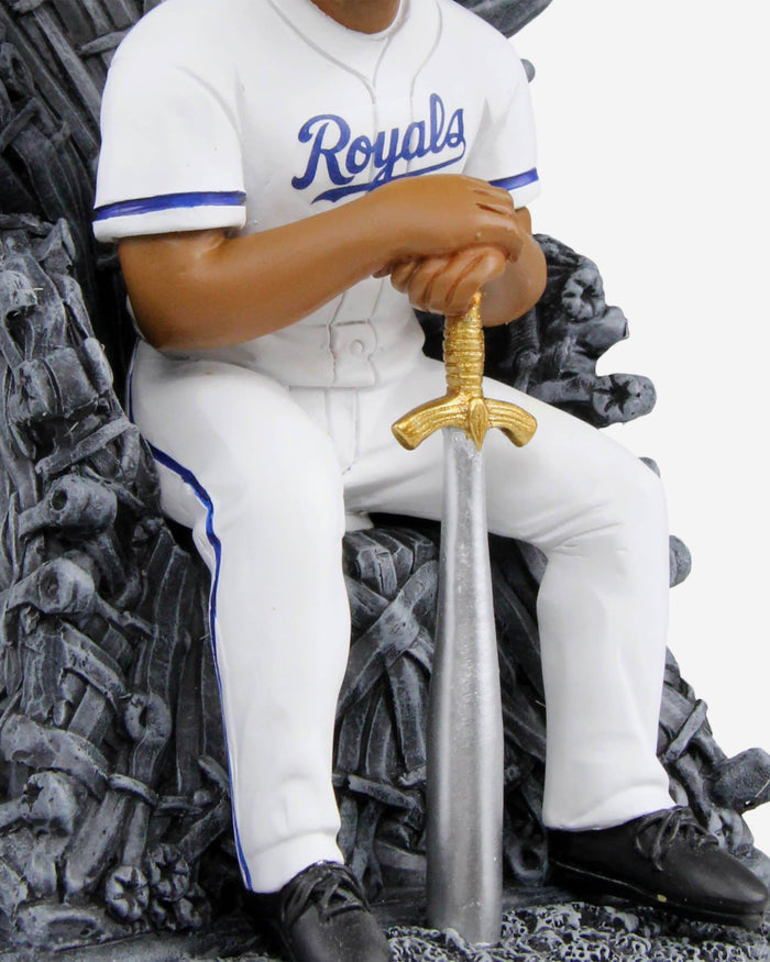 Game of Thrones™ Kansas City Royals Salvador Perez Iron Throne Bobblehead FOCO - FOCO.com