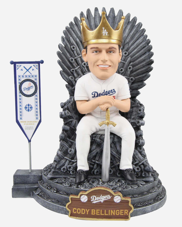 Game of Thrones™ Los Angeles Dodgers Cody Bellinger Iron Throne Bobblehead FOCO - FOCO.com