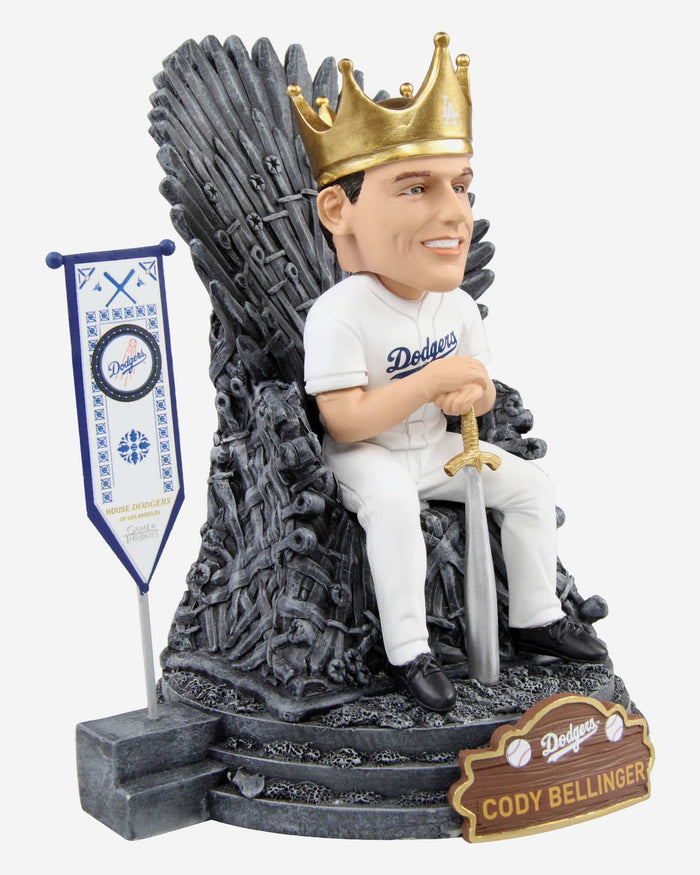 Game of Thrones™ Los Angeles Dodgers Cody Bellinger Iron Throne Bobblehead FOCO - FOCO.com
