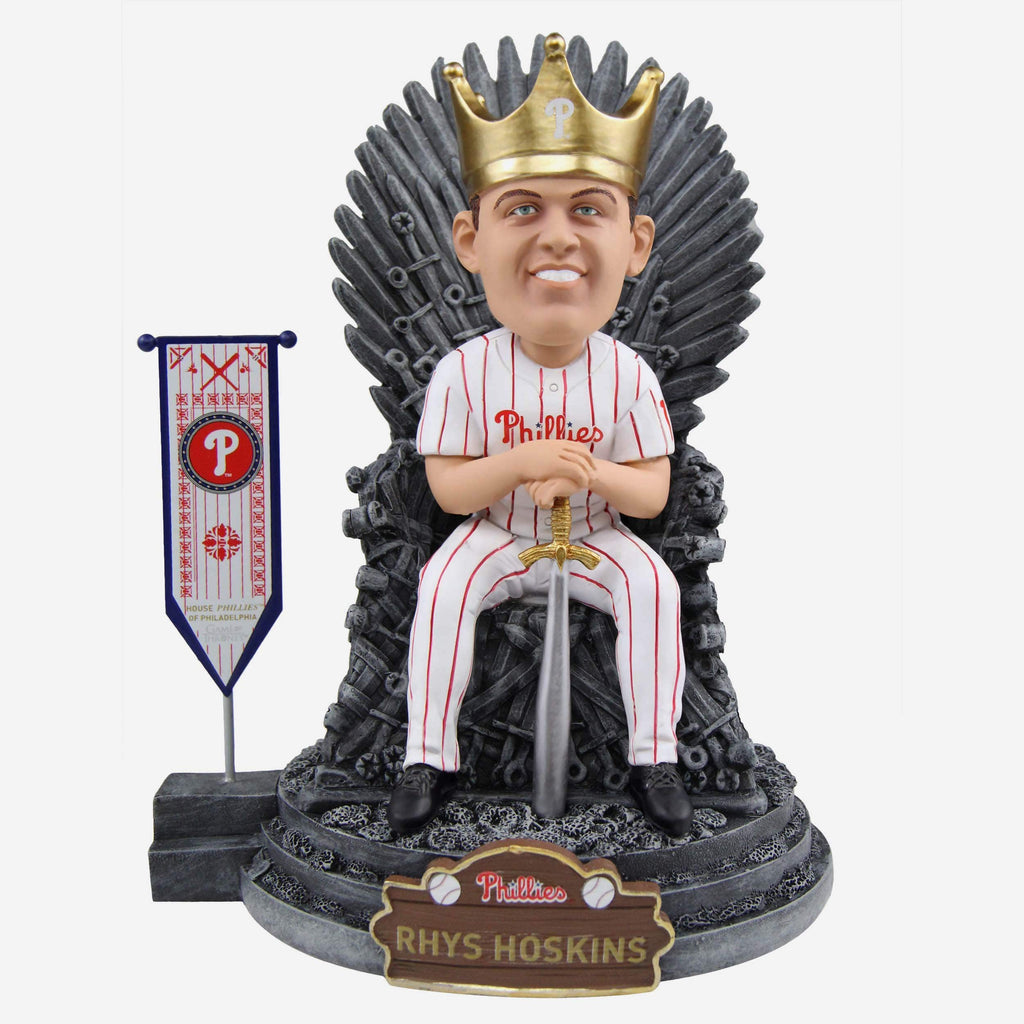 Game of Thrones™ Philadelphia Phillies Rhys Hoskins Iron Throne Bobblehead FOCO - FOCO.com
