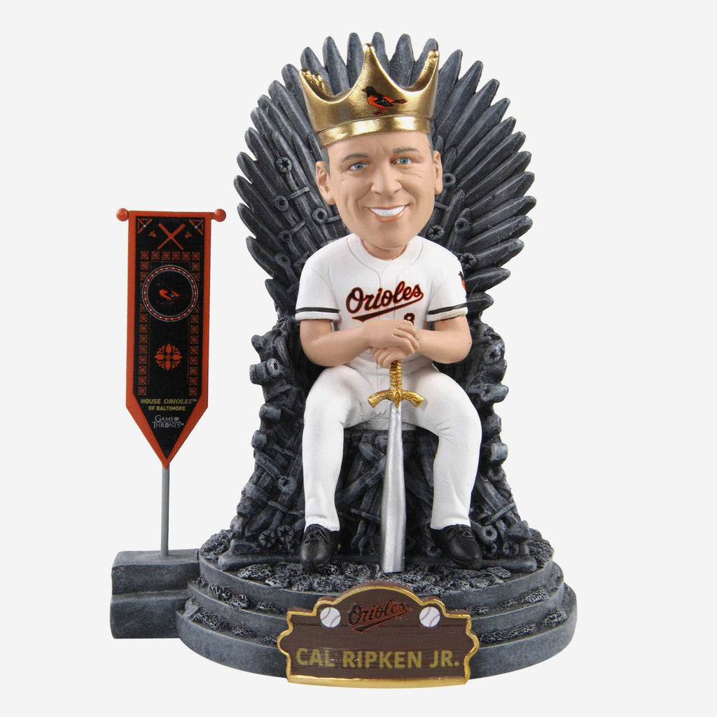 Game of Thrones™ Cal Ripken Jr Baltimore Orioles Iron Throne Legends Bobblehead FOCO - FOCO.com